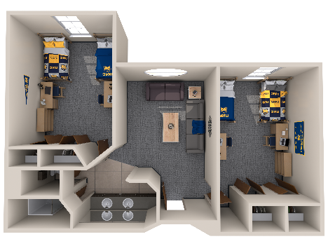 North Hall floorplan